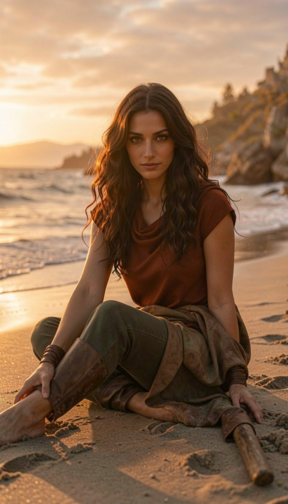 lyra on the shore